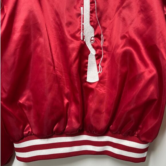 Swingster Vintage Winston Flashpoint Satin Bomber Jacket Embroidered Red USA - Picture 7 of 13